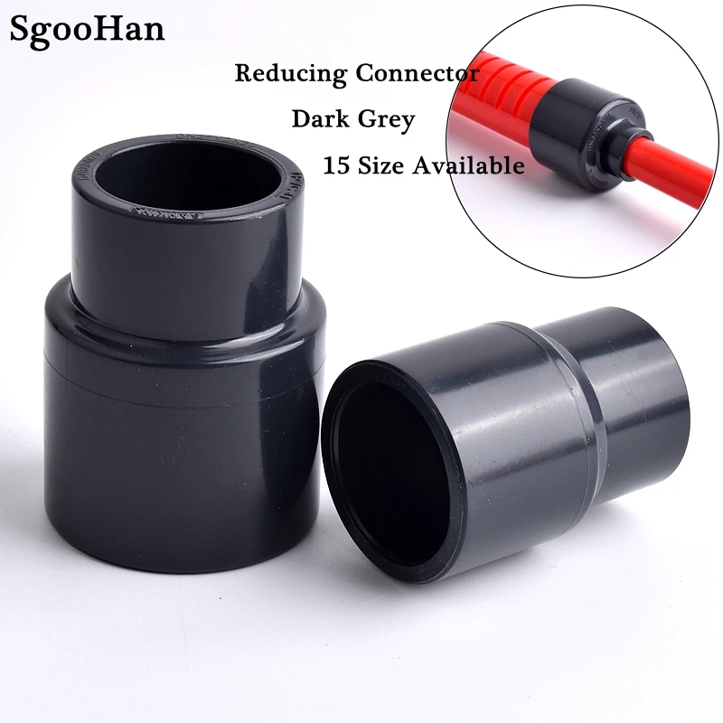 25~40 To 20~32mm UPVC Pipe Reducing Connector Irrigation System Hydroponics Frame Aquarium Fish Tank Elbow Socket Joint - 1