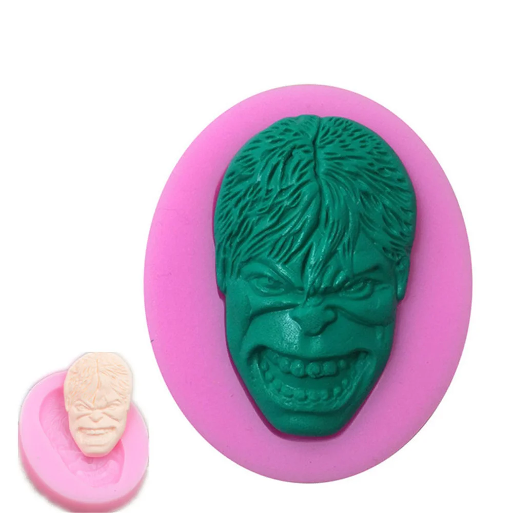

Hulk Shape Cookies Liquid Silicone Mold Cake Chocolate Molds Pastry Pudding Ice Cube Mould Wedding Decoration DIY Baking Tools