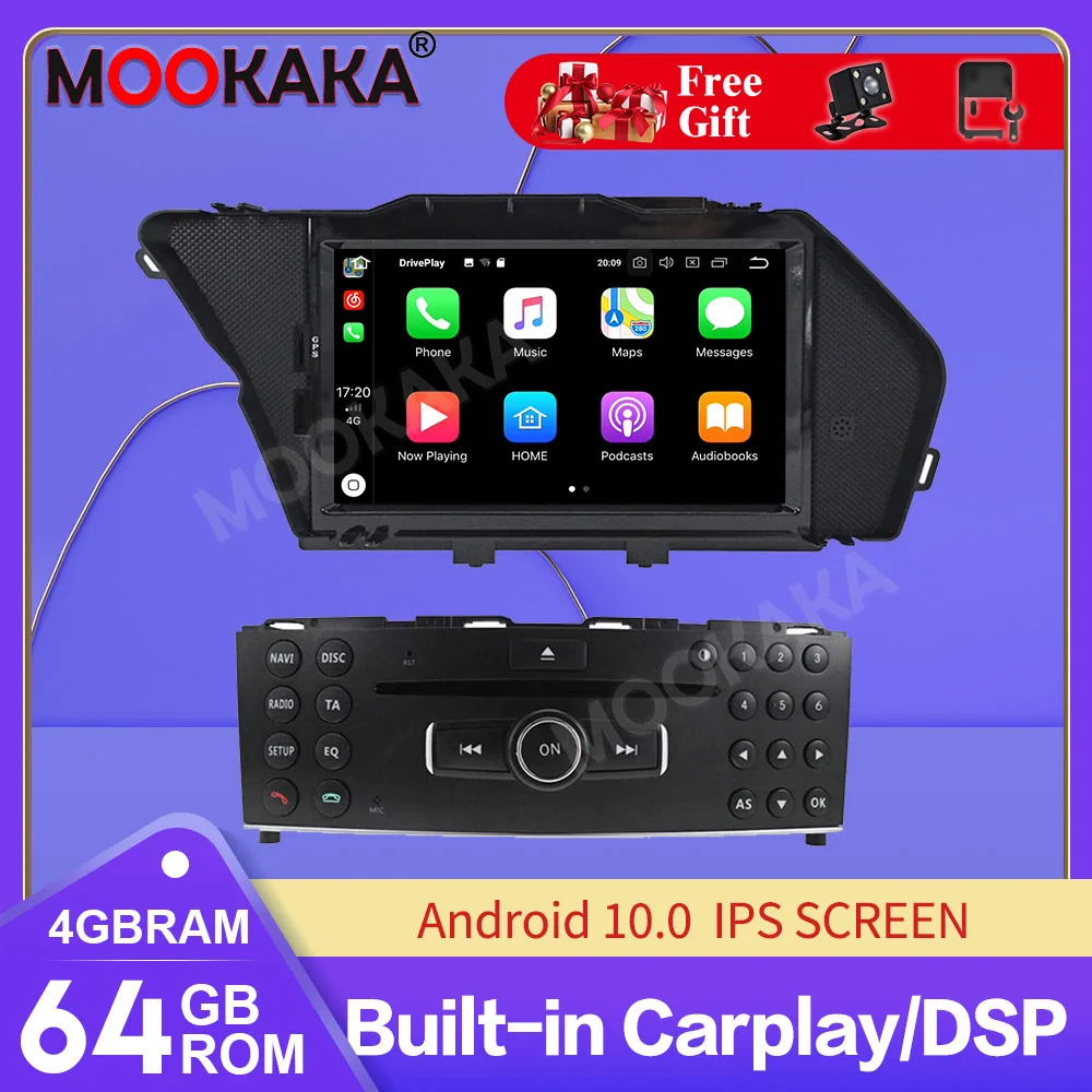 

For Mercedes-Benz GLK 2008-2010 GLK X204 GLK300 GLK350 Android 10.0 Car Radio Car CD DVD Player Stereo GPS Navigation head unit