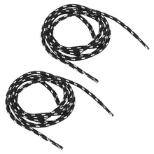 1 пара черно-белая уличная альпинистская обувь из полиэстера, походные шнурки с круглым кружевом, спортивная обувь с круглым каблуком около 120 см