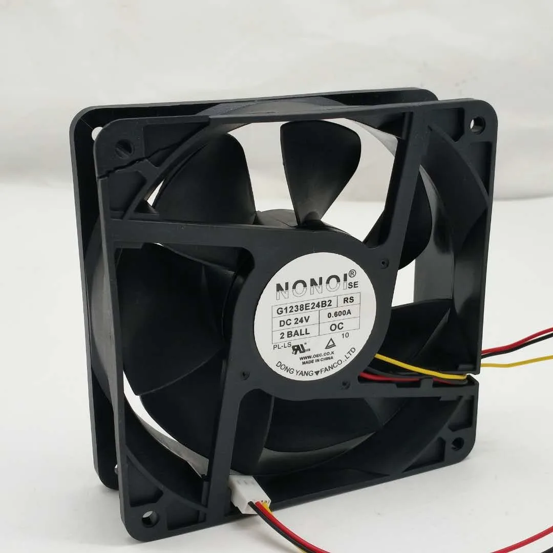 Для G1238E24B2 24V 0.600A NONOI 120*120*38 осевой вентилятор охлаждения с высоким потоком воздуха 12038