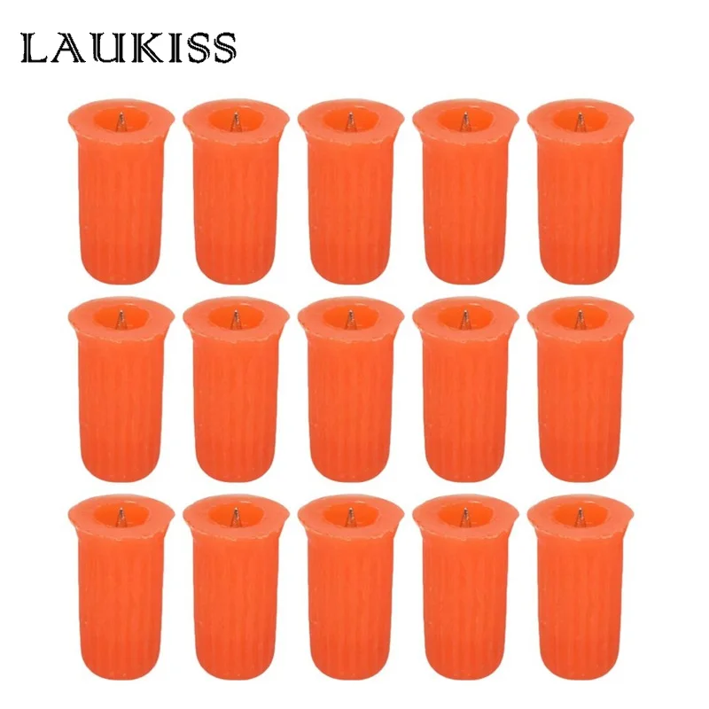 

100PCS Eyelash Glue Bottle Plug Glue Bottle Pins Blocking Needle for Eyelash Extensions Tools Orange