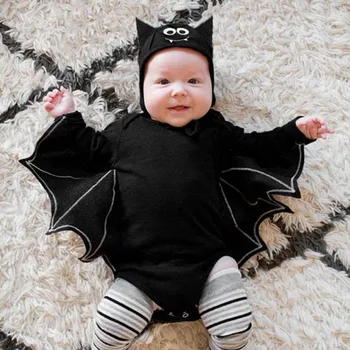 

Bodysuit For Newborns Toddler Newborn Baby Boys Girls Halloween Cosplay Costume Romper Hat Outfits Set Bodysuit боди Clothes