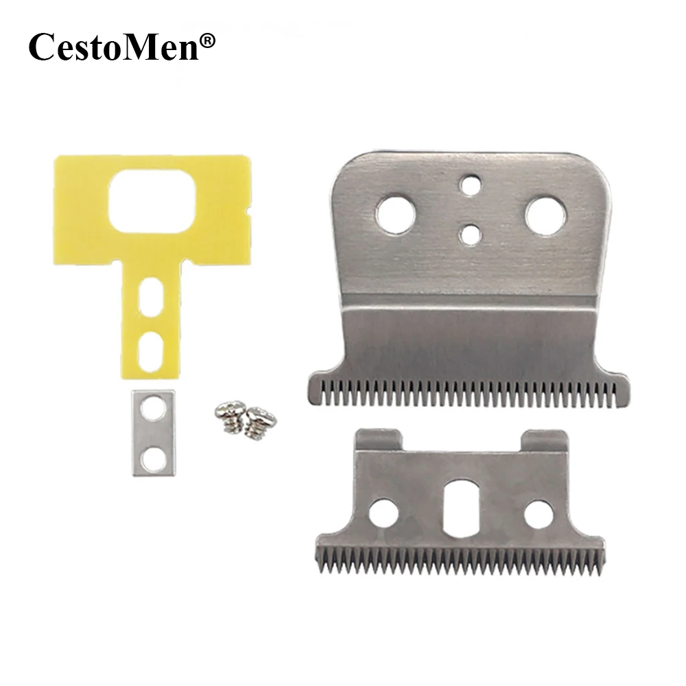 

CestoMen R-type Hair Trimmer Clipper Stainless Steel Replacement T Blade Set Ceramic Blade Clipper For Andis
