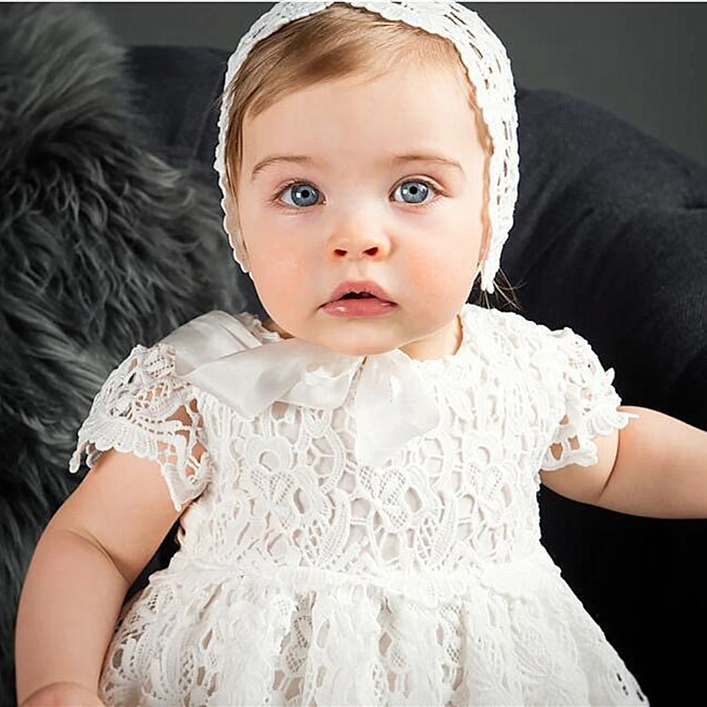 1 Year Birthday Baby Girl Dresses For Baptism Baby Girl Christening Gowns Wedding Party Pageant Lace Dress Newborn Toddler Bebes