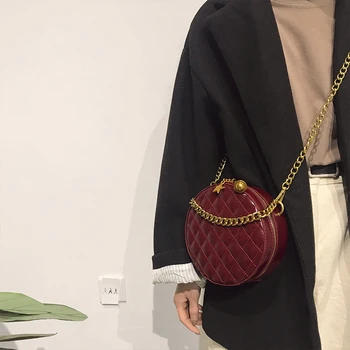 

A bag round mini come with chain diamond lattice for women ladies fit coin lipstick etc. small good luxury handbags bags design