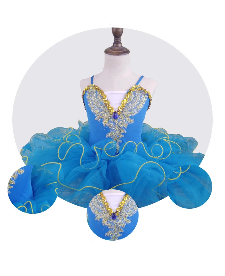 Г. Детское балетное платье Пушистый костюм платье принцессы платье для танцев с изображением маленького лебедя платье для выступлений для девочек, Costumeflower, платья для девочек