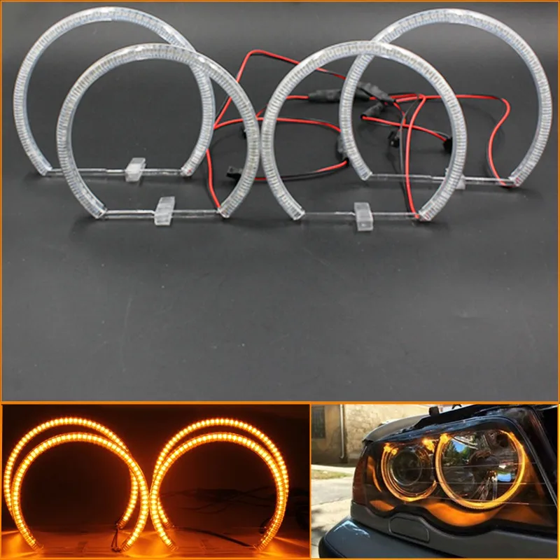 Rockeybright 131 мм + 146 60SMD светодиодсветодиодный глаза ангела для BMW e46 не проектор