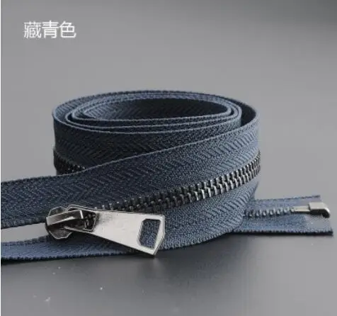 navy blue 2 1 шт. Lightgold Open-end металлическая молния для шитья куртки молнии для пальто Cremalleras пуховое пальто молнии DIY аксессуары для одежды A3-6 - Цвет: navy blue 2