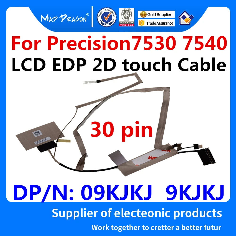 Новый оригинальный ЖК-кабель для ноутбука 15 6 &quotLCD LED LVDS LCD EDP 2D сенсорный кабель Dell