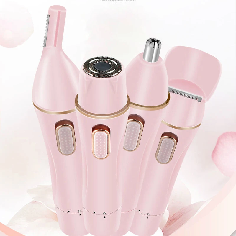 

4 in 1 Epilator Female Eyebrow Trimmer Women Shaver Hair Removal Razor Face Lady Bikini Depilatory Shaving