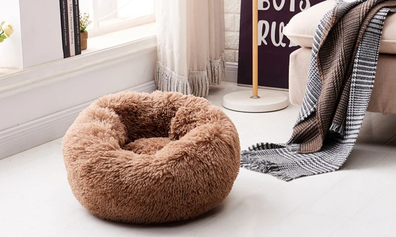 Round-Dog-Bed-long-plush-Dog-Kennel-Washable-Cat-House-Soft-Cotton-Mats-Sofa-For-small
