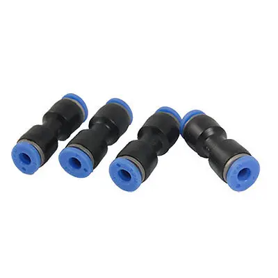 

4 Pcs Pneumatic 4mm to 4mm One Touch Quick Fittings New