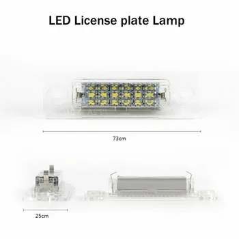 

Set LED License Plate Lights SMD White 2pcs 6000K For Touran Golf Passat Caddy T5 High quality Brand new
