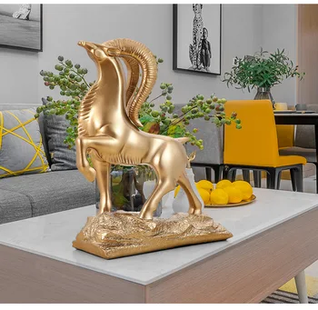 

New Modern Goat Crafts Creative Leader Sheep Decoration Office Table Home Accessories Wine Cabinet Decoration Goat Decoration