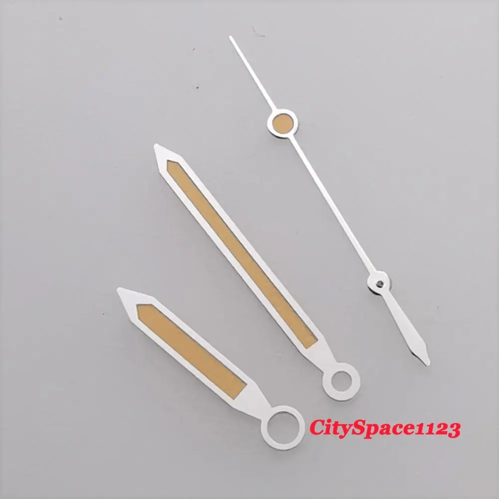 Новые оранжевые Светящиеся стрелки часов подходят для Miyota 8205 8215 ST1612 mingzhu