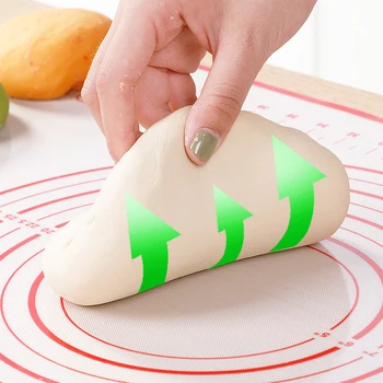 

Silicone Baking Mat With Scale Rolling Dough Pad Kneading Dough Mat Non Stick Pastry Oven Liner Bakeware Flour Rolling Scale Mat