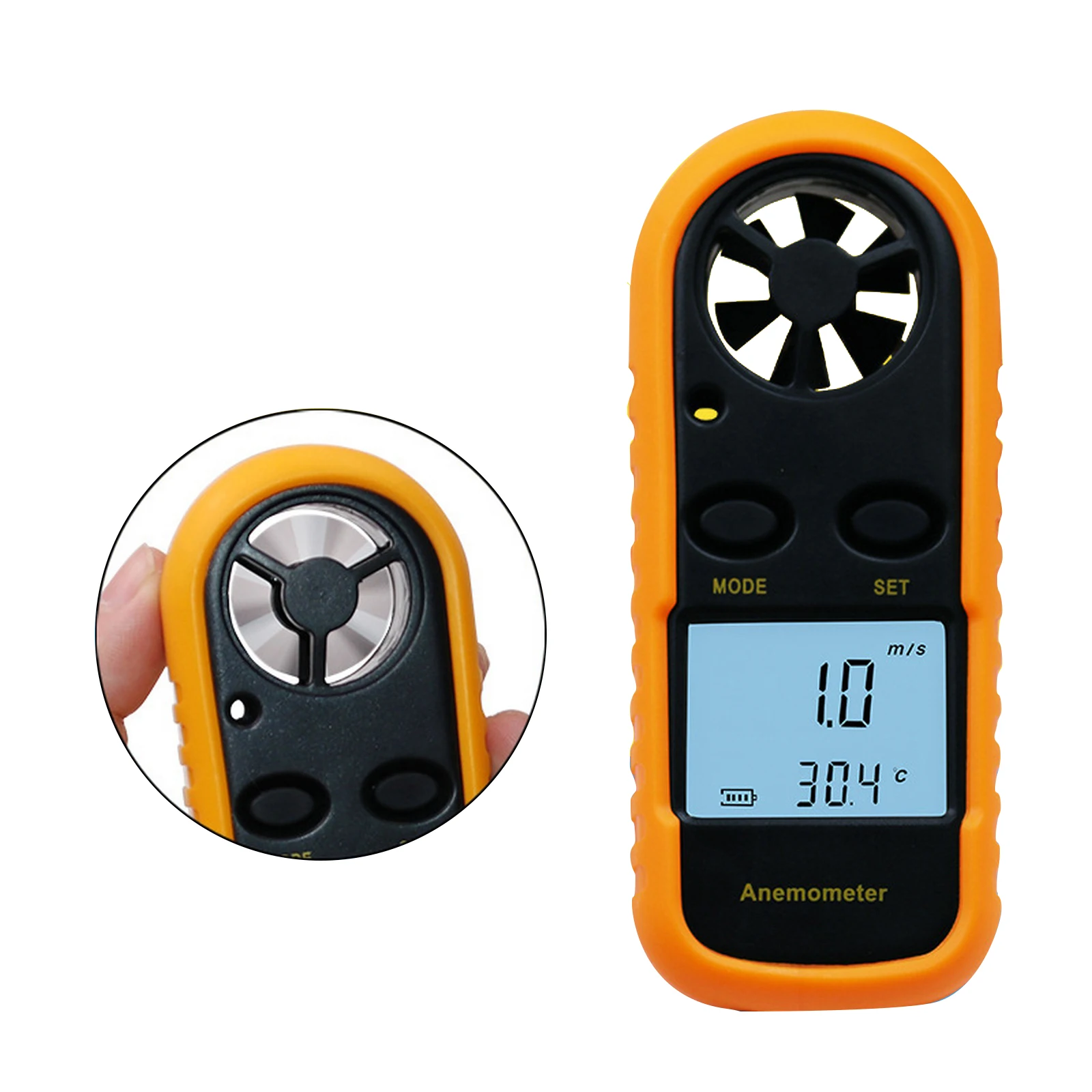 Portable Anemometer Anemometro Thermomete Wind Speed Gauge Meter GM816