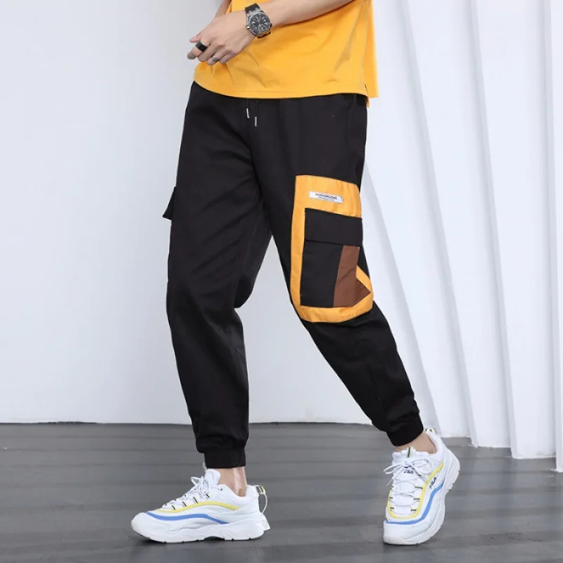 

Spring And Summer New Style Bib Overall Men's Interior Hiphop Capri Pants G806 #