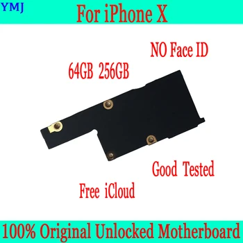 

for iphone X Motherboard NO Face ID with Full Good Tested for iphone X 5.8 inch Logic boards 256GB Original unlocke Mainboard