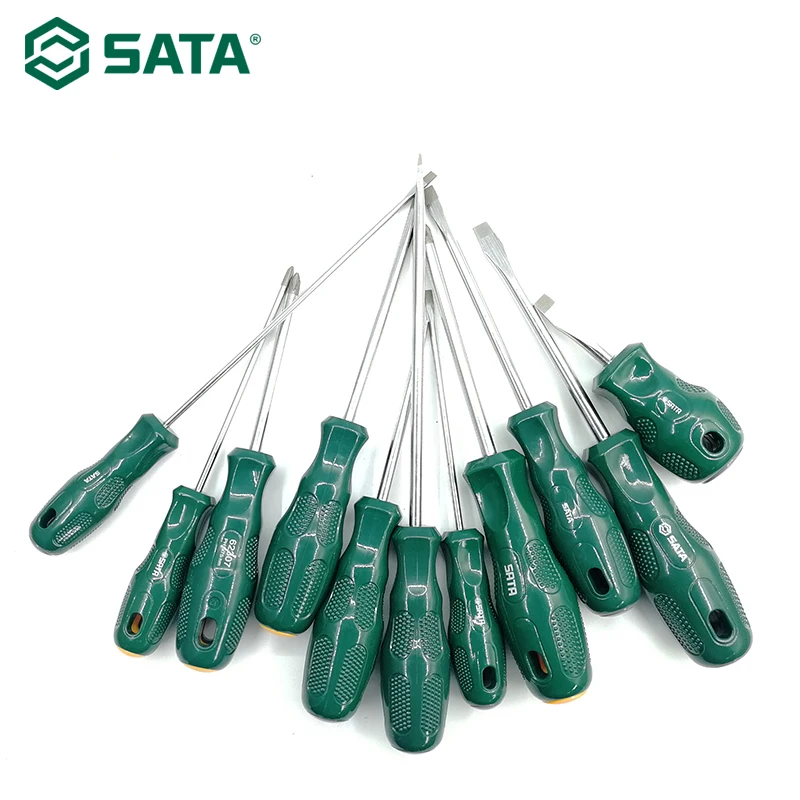 

SATA 1pc Slotted Screwdriver with Strong Magnetic Bits, Repair Hand Tool