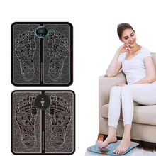 Уход за телом десятки EMS Массажный коврик для ступней ноги пульс, мышца стимулятор коврик для массажа ног Электрический улучшить крови снимают боль