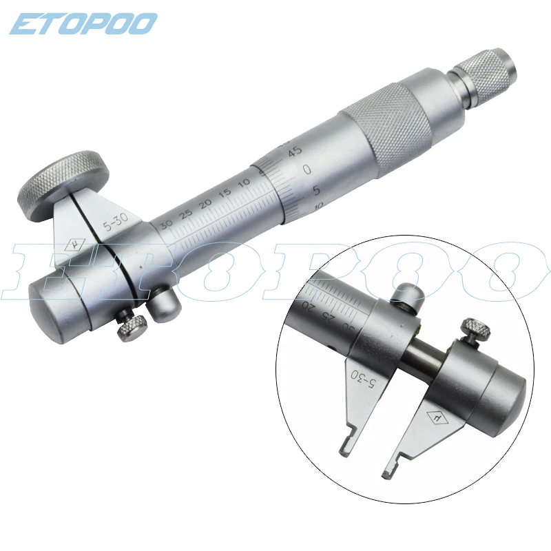 Micrometer Tool 0.01mm Metric Carbide Ratchet Screw Gauge Measuring 5-30mm 25-50-75-100 High Precision