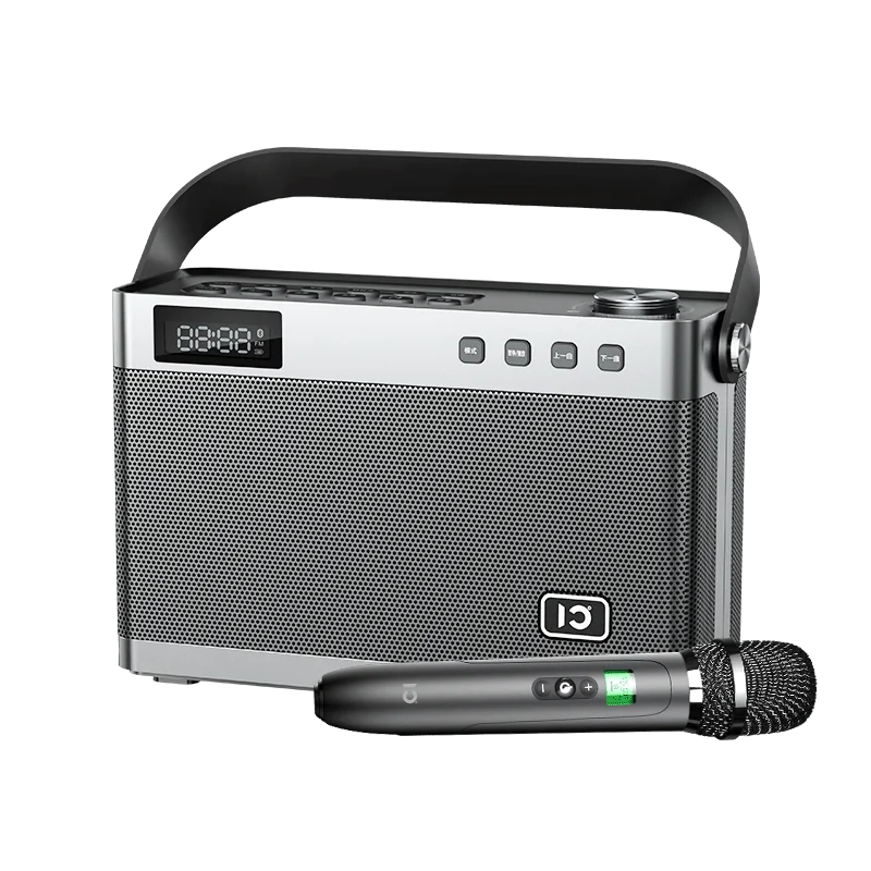 Портативный UHF Bluetooth 5,0 динамик 4000 мАч бас стерео объемный сабвуфер домашний открытый динамик с микрофоном Поддержка подключения гитары