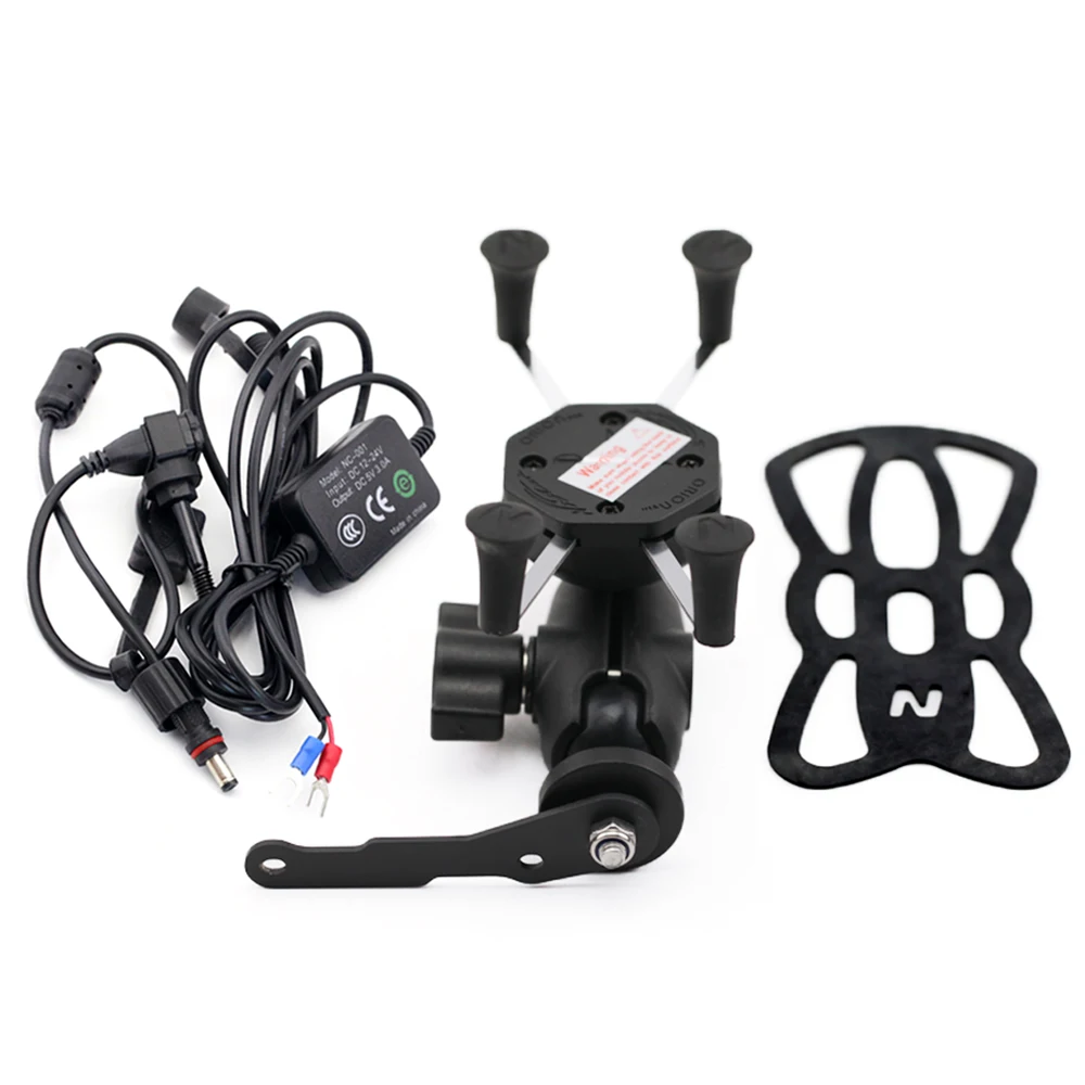 Камера VCR держатель телефона для YAMAHA MT03 MT25 MT-15 M-SLAZ SMAX 155 XMAX 300 YBR125 мотоцикл USB