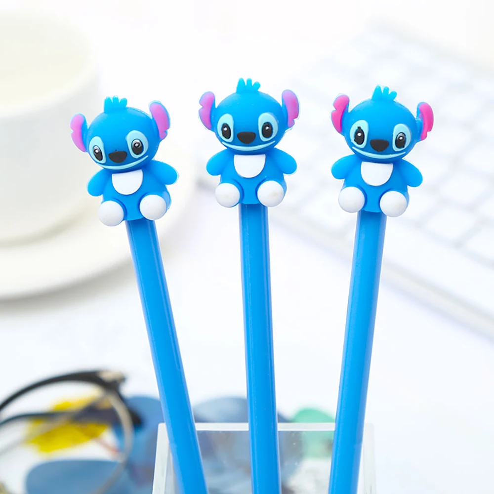 Корейская необычная симпатичная крутая гелевая ручка Kawai для стежка аниме синяя