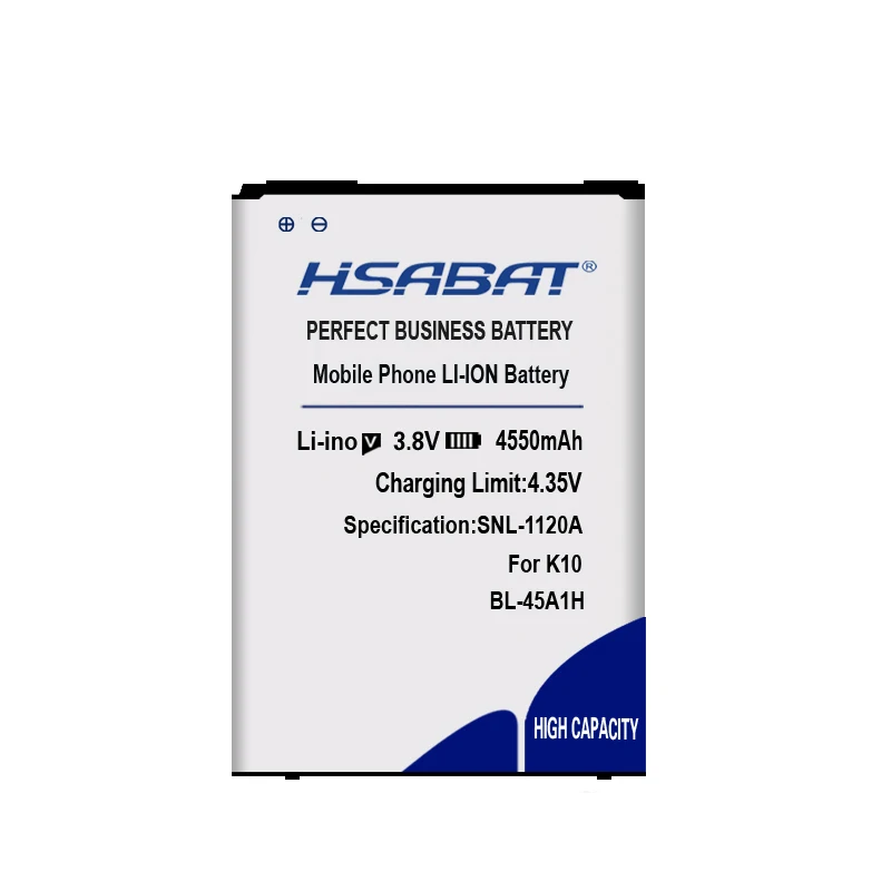 HSABAT 4550 мА/ч, BL-45A1H BL45A1H Батарея для LG K10 F670L F670K F670S F670 K420N K10 LTE Q10 K420