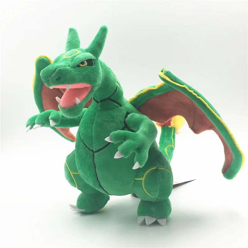 Высокое качество Зеленый Rayquaza Charizard плюшевая игрушка по мотивам мультфильма мягкие куклы 25 см подарок для детей