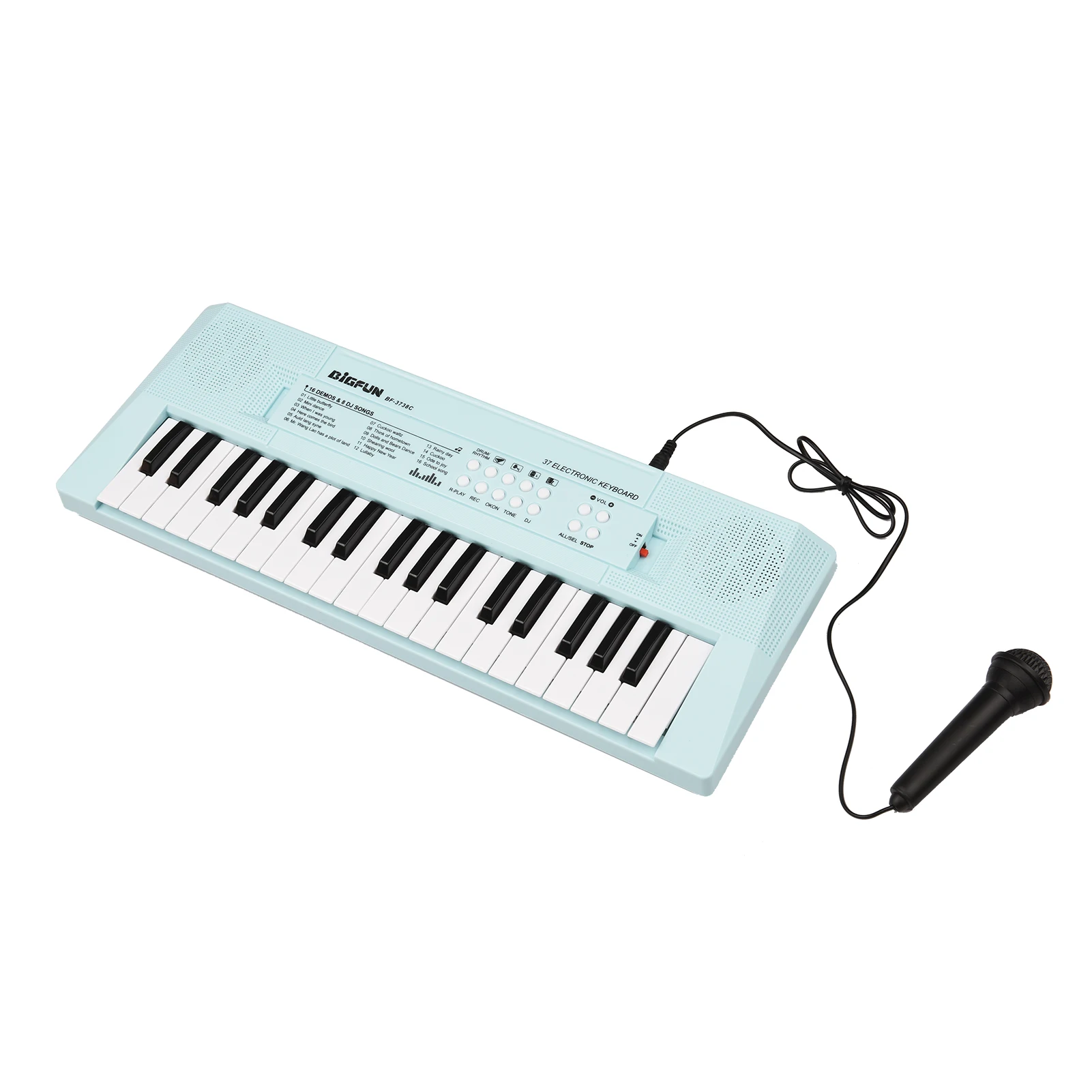 37 Keys Electronic Piano Keyboard for Beginners Kids Blue/Pink Accessories