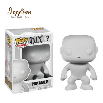 

FGHGF 1PCS Single Sale POP Toys Girls Boys White Body DIY Drawing Dolls Action Figures PVC Collectible Model Friends Kids Toys