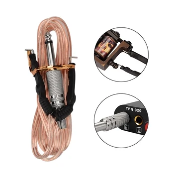 

1.7m Tattoo Power Hook Cord Transparent Silicone Tattoo Clip Power Accessories Silicone Supply Switch Machine Wire Line