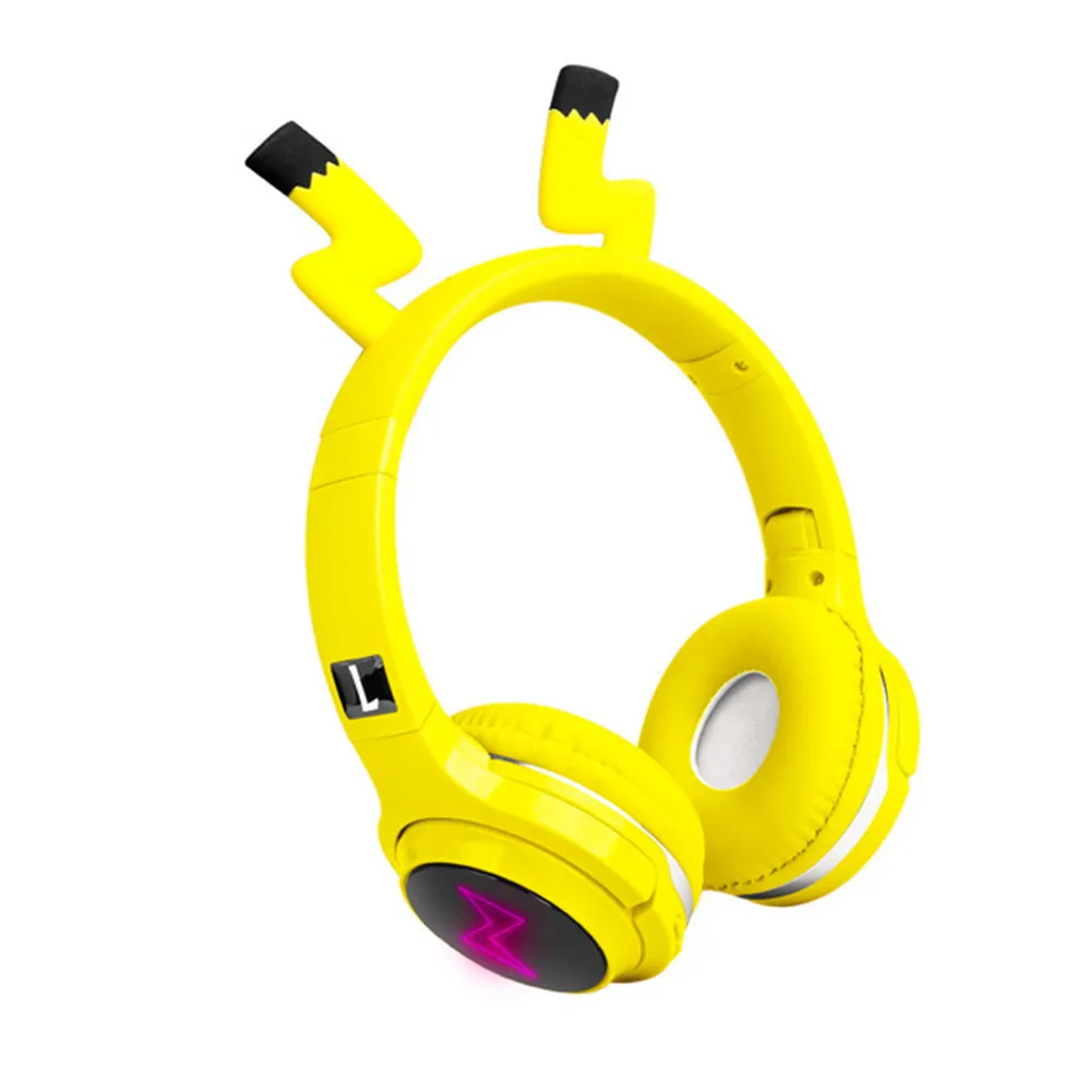 Bluetooth Headphones Kids Cute Cartoon Bluetooth 5 0 Headset With Mic Stereo Wireless Gamer Earphones for Children Smartphone