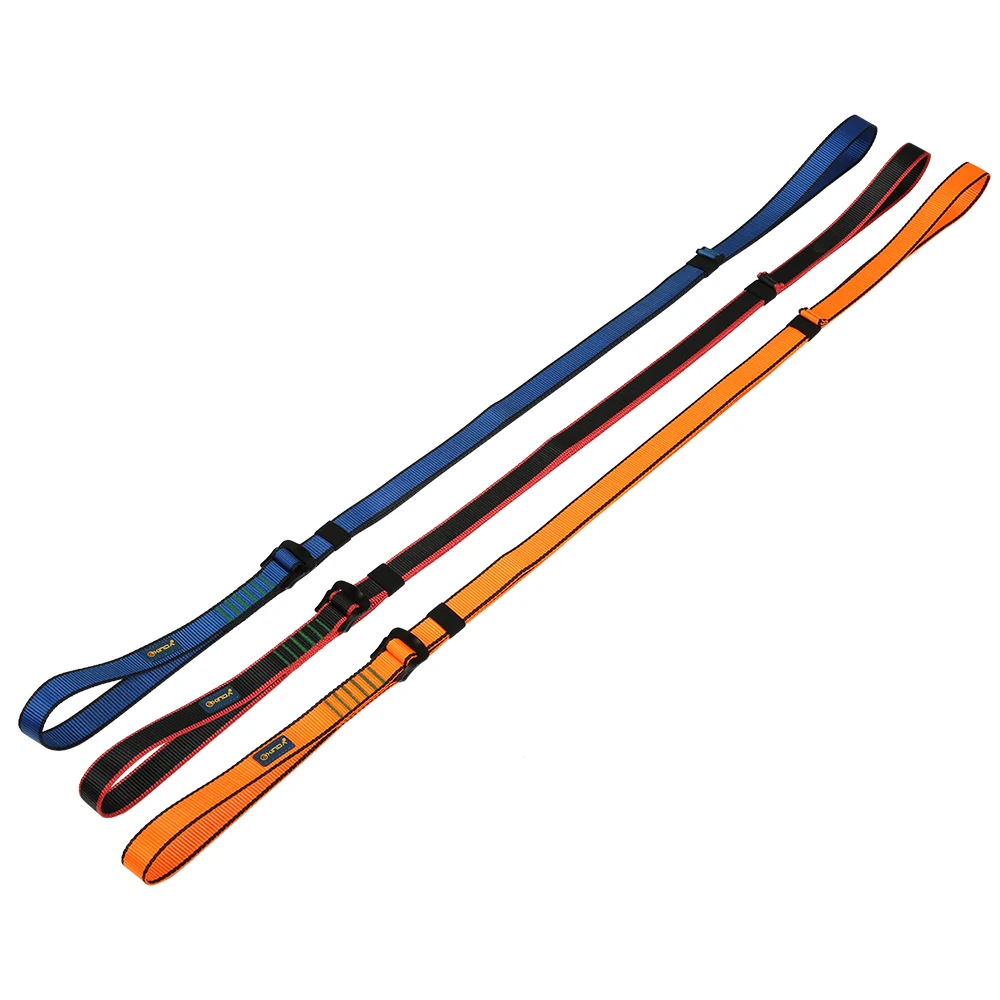 22KN Rock Climbing Fall Protection Rappelling Quickdraw Loop Sling Adjustable