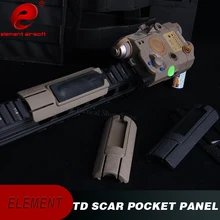 Элемент 4,12" ITI шрам карманная панель удаленный коммутатор колодки комплект Легкие аксессуары страйкбол EX300