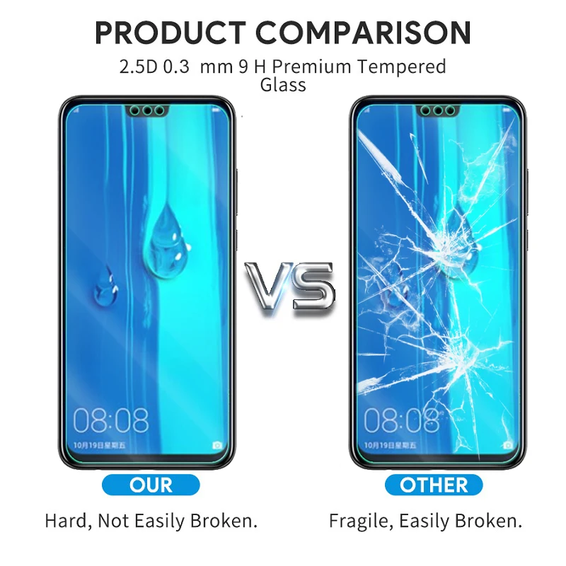 Premium-Tempered-Glass-for-Huawei-Y9-2019-Honor-8X-Screen-Protector-Clear-Toughened-protective-film-Case (3)