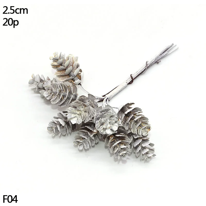 w04-20pcs white Искусственная тычинка Цветы Смешанные фиолетовые вишни тычинки ягоды Свадьба День Рождения Вечеринка Рождество украшения для самодельного изготовления венок подарок - Цвет: w04-20pcs white