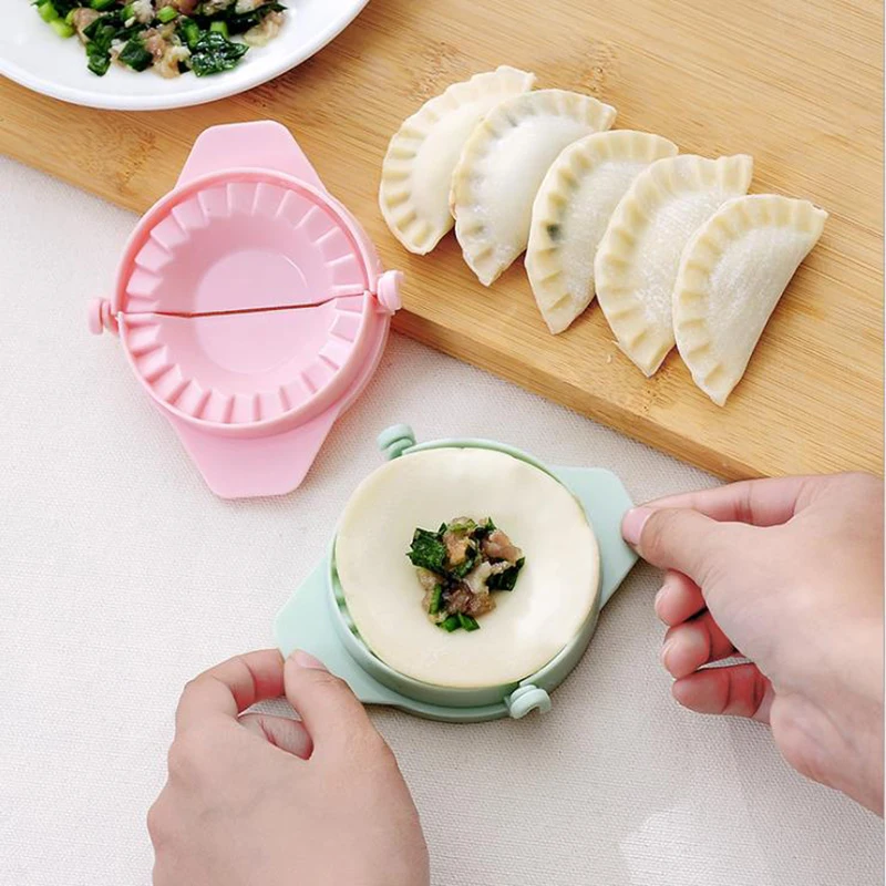 

Dumplings modelling tools DIY Top Good plastic Press Dumpling Mold Kitchen Accessories 1Piece