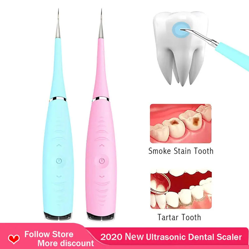 

Portable Electric Ultrasonic Dental Scaler Tooth Calculus Tool Sonic Remover Stains Tartar Plaque Whitening Oral Cleaner Machine