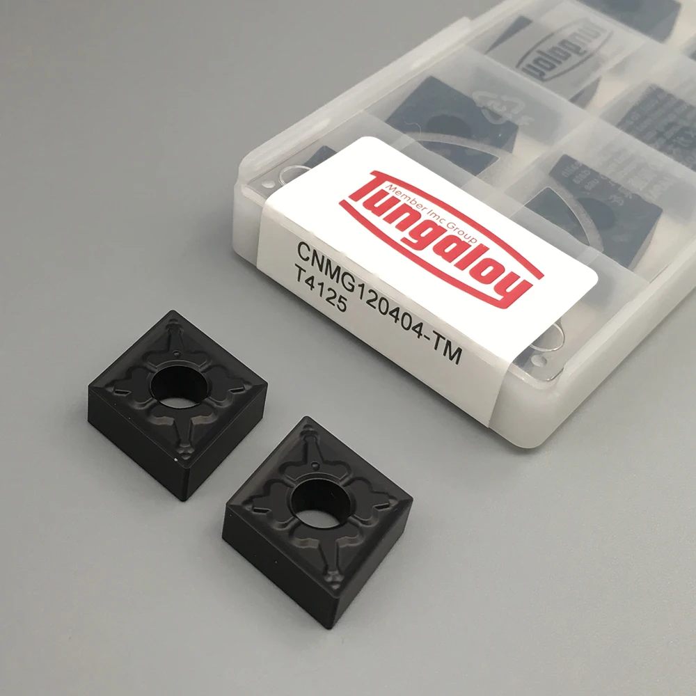 

100% Original 10PCS CNMG120404 TM T4125 CNC Lathe Tools Metal Turning Tools lathe Cutter Carbide Inserts Machining Steel Parts