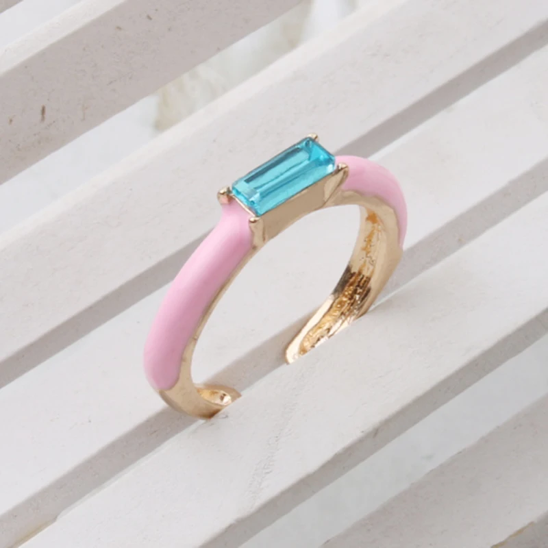 NeeFuWoFu Y2K Candy Rings Glass Multicolor 34 Colors Simple Style Ring Adjustable Paved With Shiny Stone Fashion Wed Engage Ring wedding rings,signet ring,round rings,cross rings,silver ring,womens ring,fidget rings,couple rings,cubic zircon ring,turkish rings,finger rings,jewelry rings,ring jewelry,anime rings,moissanite ring,survival ring
