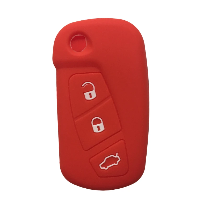 3 кнопки флип-чехол для дистанционного ключа для автомобилей Ford KA Streetka новая модель 2008- силиконовый чехол для ключей автомобильные аксессуары держатель Fob