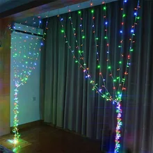 LED Curtain Light 3x3M 300 Leds Icicle String Lights 8 Modes For Wedding Festival Party Ceremony Christmas Decoration F