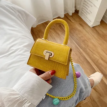 

Western small bag female 2020 new Korean version of ins crocodile pattern crossbody bag fashion shoulder bag