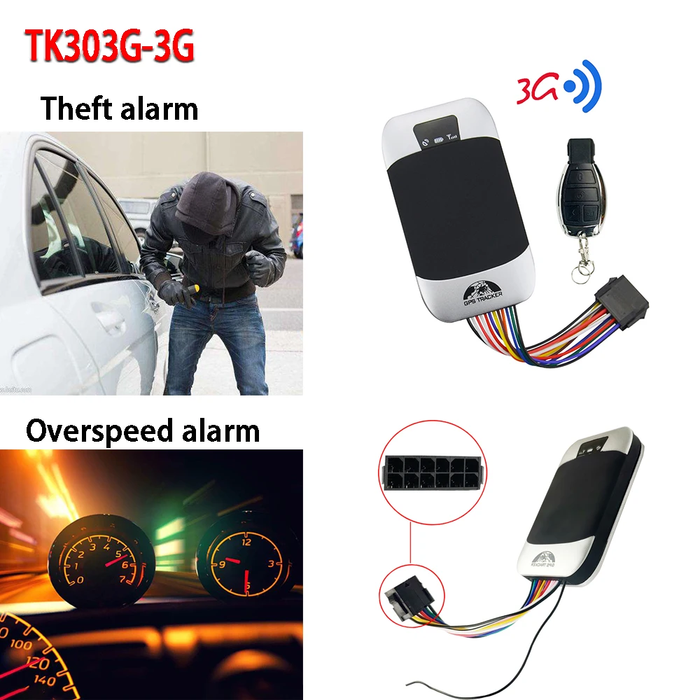 GPS трекер монитор безопасности 303G 3G отслеживание в режиме реального времени