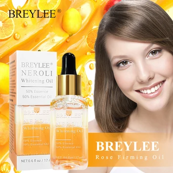 

BREYLEE Neroli Whitening Essential Oil Fade Dark Spots Brighten Skin Facial Remove Face Freckle Serum Moisturizer Essence Oil