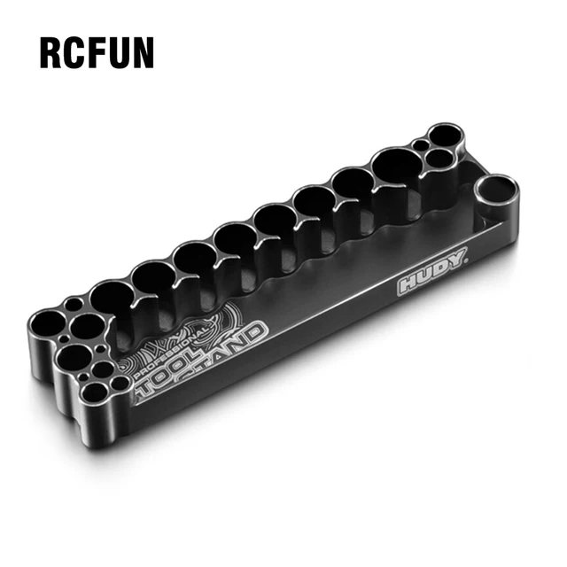 1Pcs HUDY Professional RC Tool Multifunction Tool socket bracket Screwdriver holder Storage tray 6061 CNC Display stand